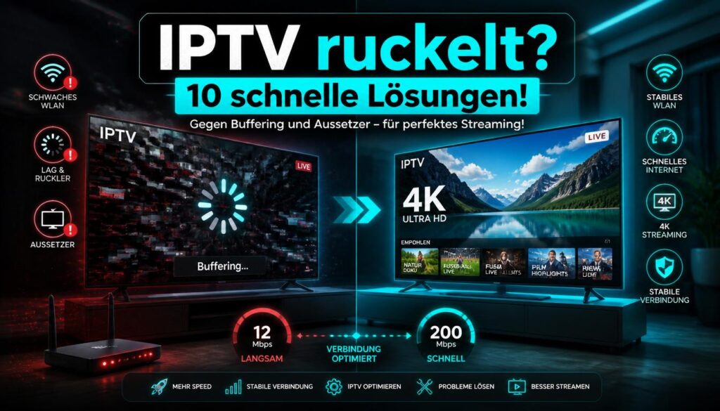 IPTV ruckelt – sofortige Lösungen gegen Buffering und Aussetze