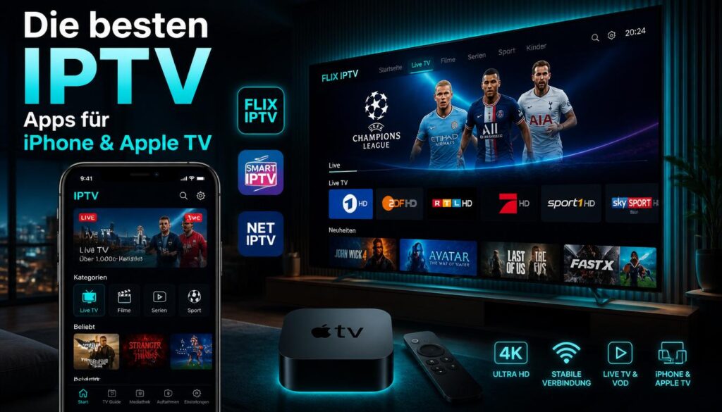 Flix IPTV auf dem iPhone und Apple TV nutzen