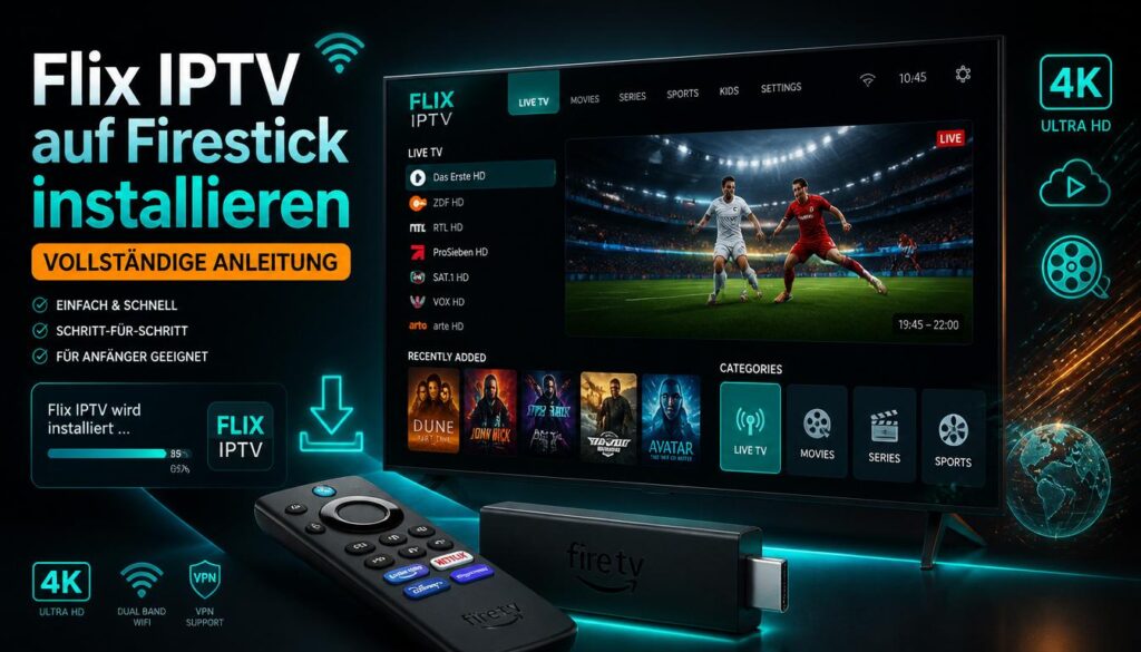 Flix IPTV auf dem Amazon Firestick installieren – Vollständige Anleitung